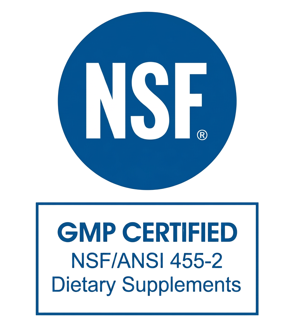 NSF GMP Certified — NSF/ANSI 455-2 Dietary Supplements